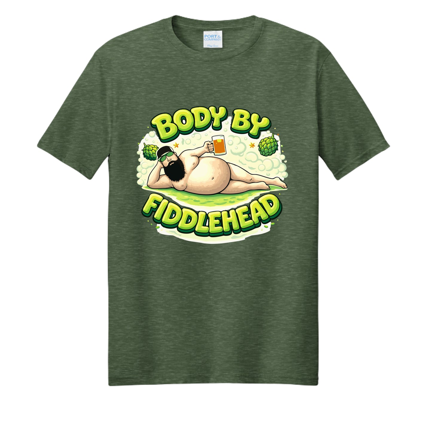 Forest Green Heather - PC455 - FRONT