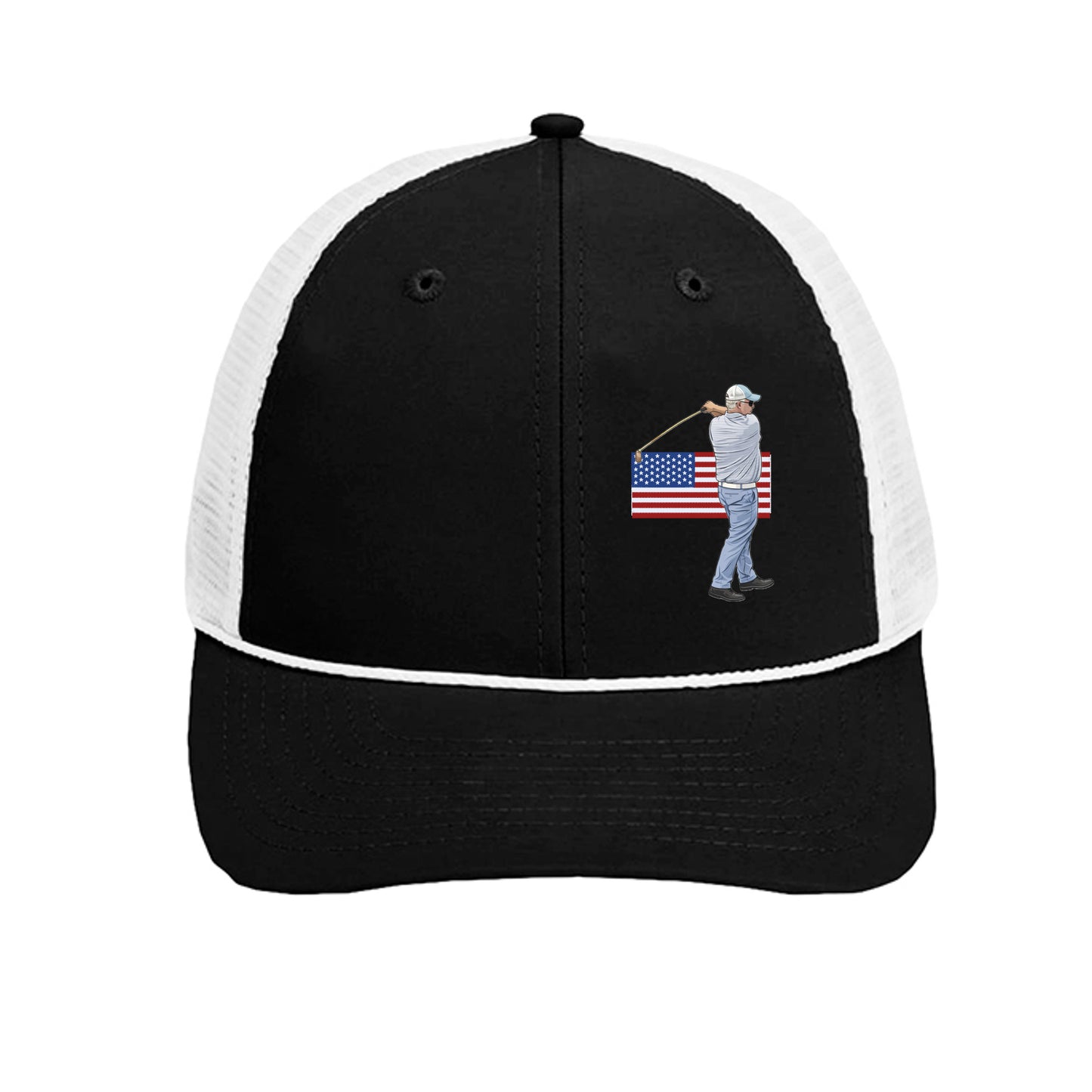 Black/ White - 7055 - FRONT